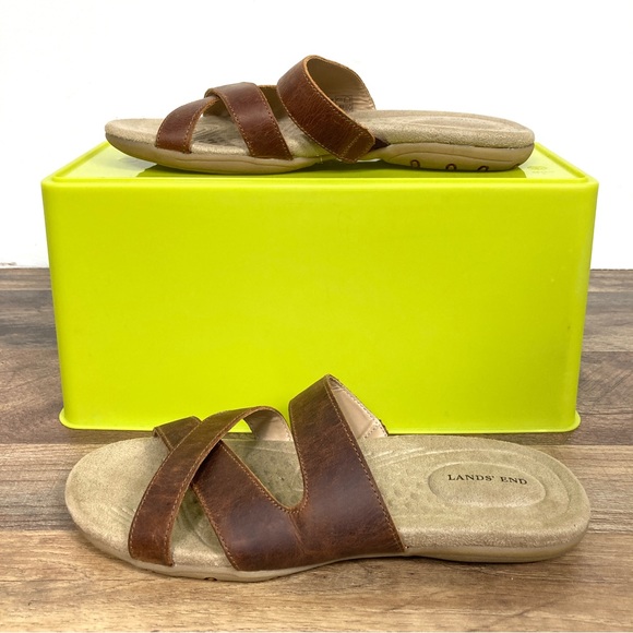 Lands' End Women's Tan Terrain Slide Sandal Size 9 - Picture 6 of 8